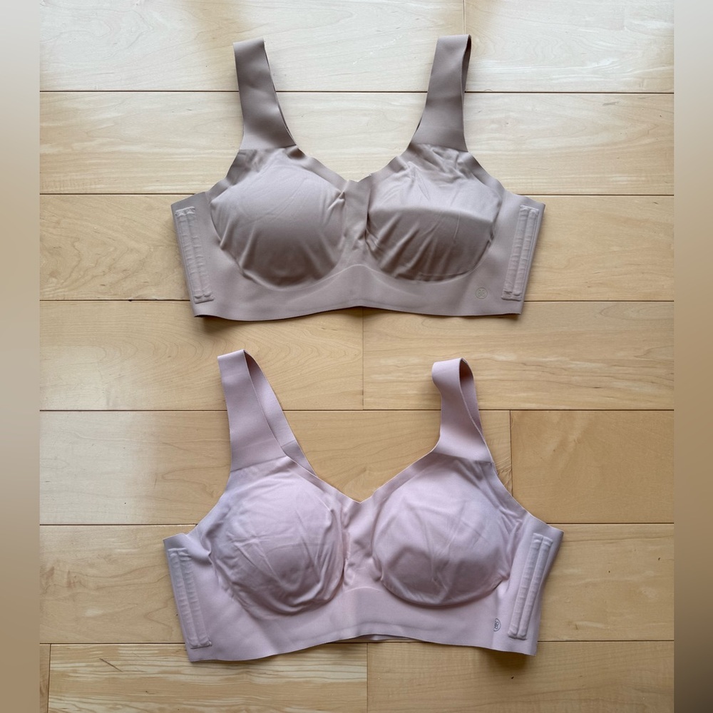 Honeylove Seamless Comfort Bras - Beige and Light Pink Bundle